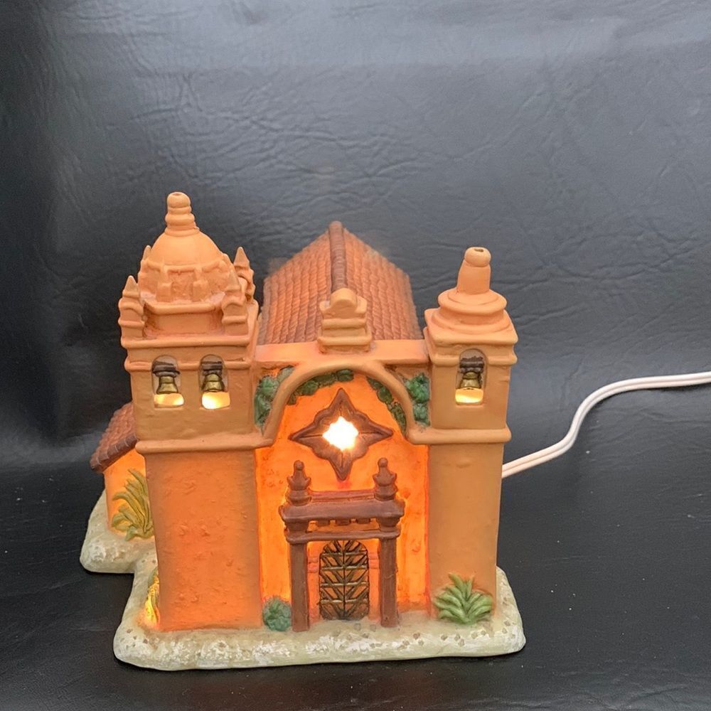 Mervyns California Missions San Carlos Borromeo Vintage Window Light Christmas